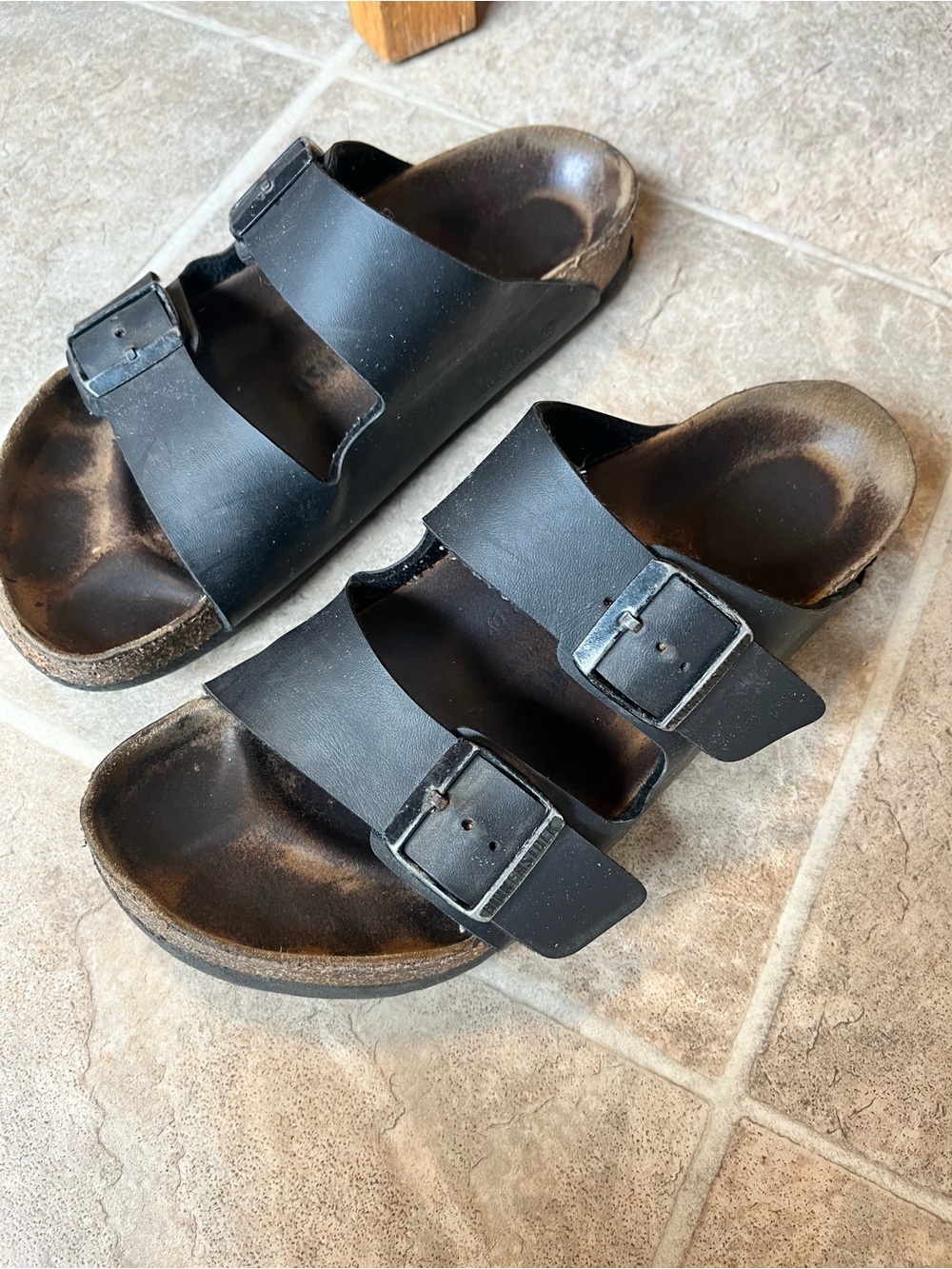 Birkenstock Black Two-Strap Sandals